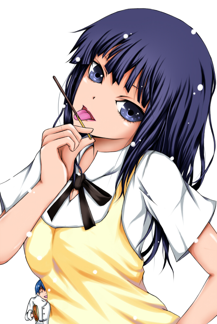 yamada aoi and souma hiroomi (working!!) drawn by kumaguma