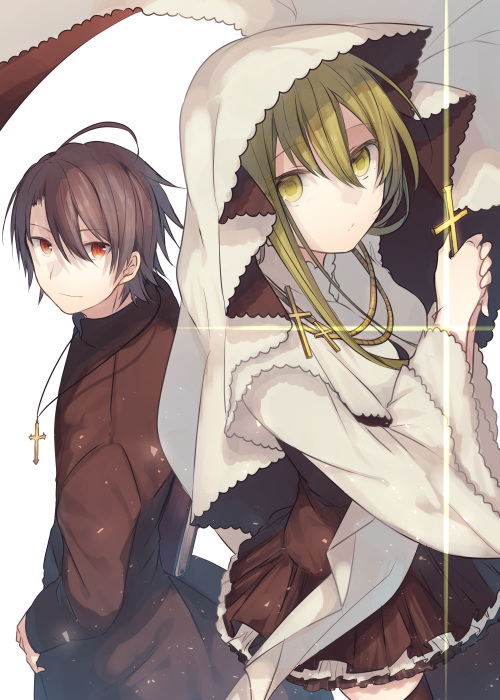 cecilia and lawrence (original and 1 more) drawn by kazutake_hazano