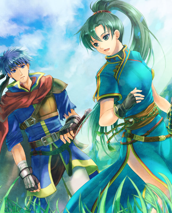 lyn and ike (fire emblem and 3 more) drawn by nemupon_(goodlucky)