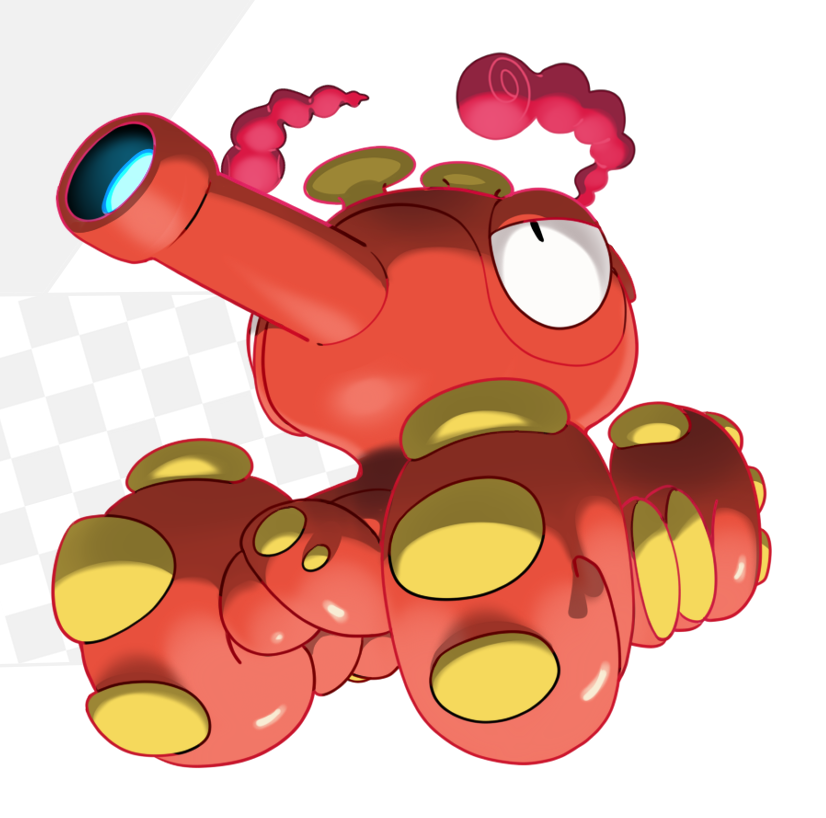octillery (pokemon and 1 more) drawn by sido_(slipknot)