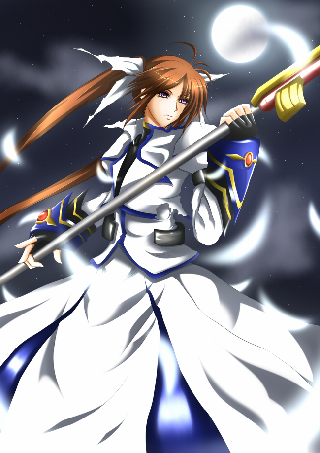takamachi nanoha and raising heart (lyrical nanoha and 1 more) drawn by kisaragi_ivi17