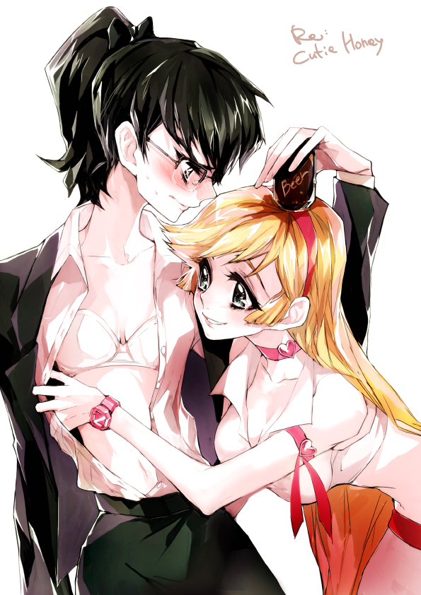 kisaragi honey and aki natsuko (cutie honey and 1 more) drawn by tima