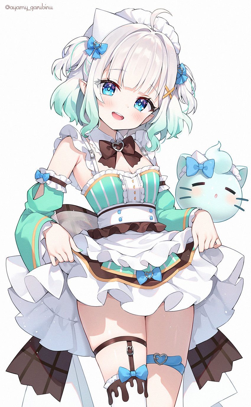 mint fantome and wisps (indie virtual youtuber) drawn by ayamy