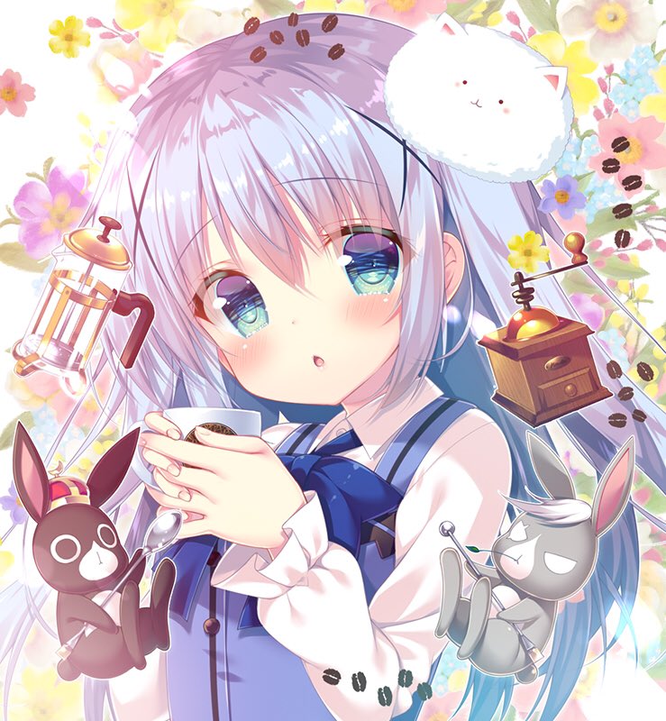 kafuu chino, tippy, anko, and wild geese (gochuumon wa usagi desu ka?) drawn by mitsumomo_mamu