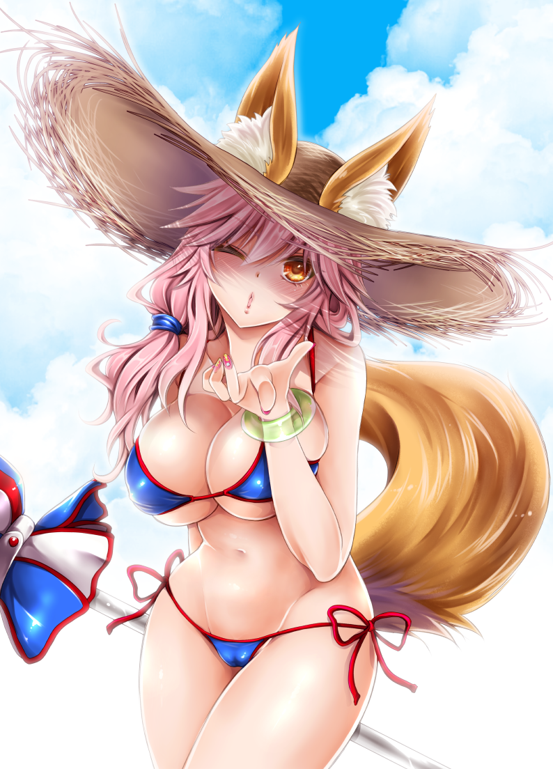 tamamo and tamamo no mae (fate and 1 more) drawn by shinonome_ryuu