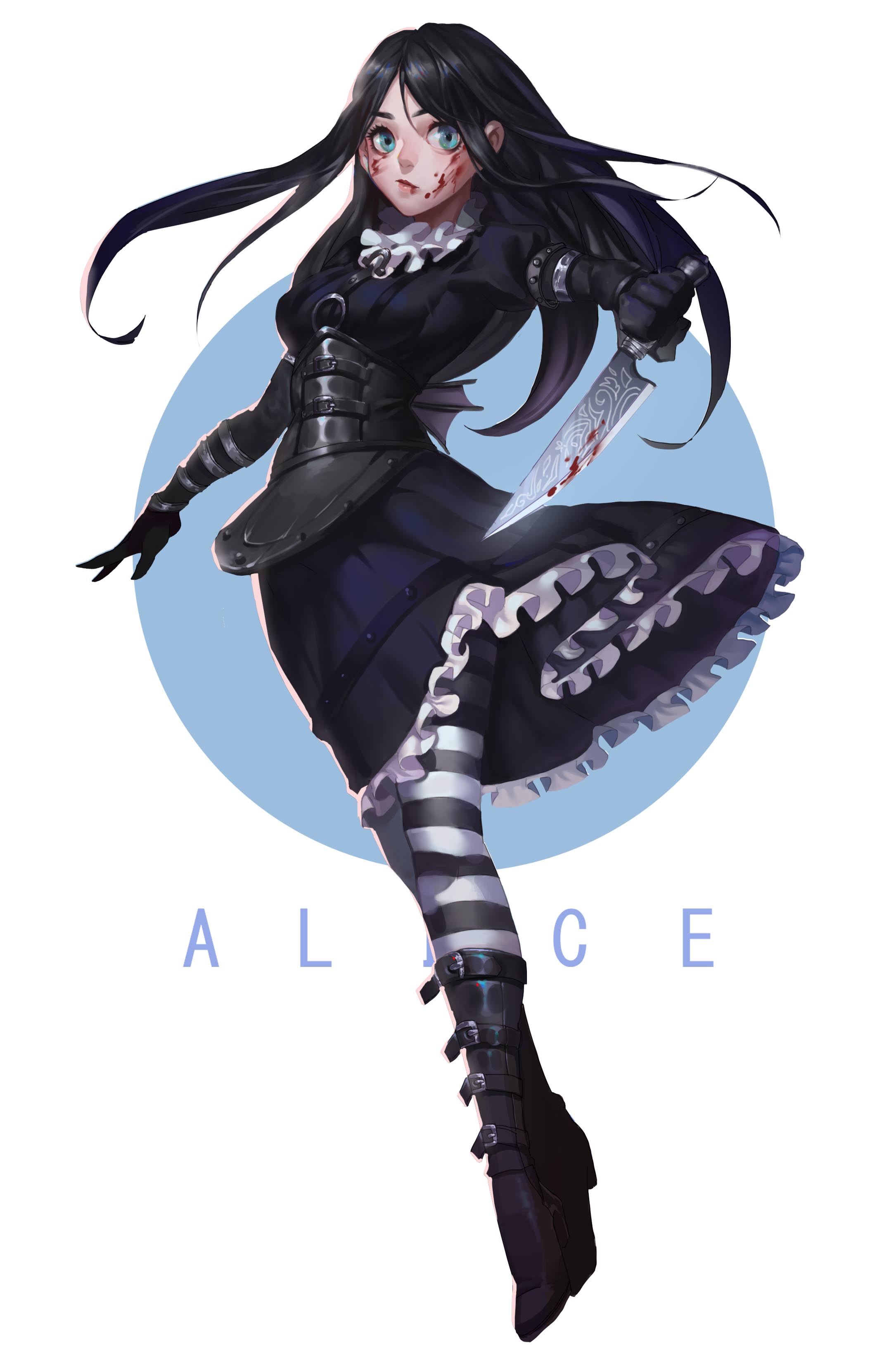 alice liddell (american mcgee's alice and 1 more) drawn by mo_xiao