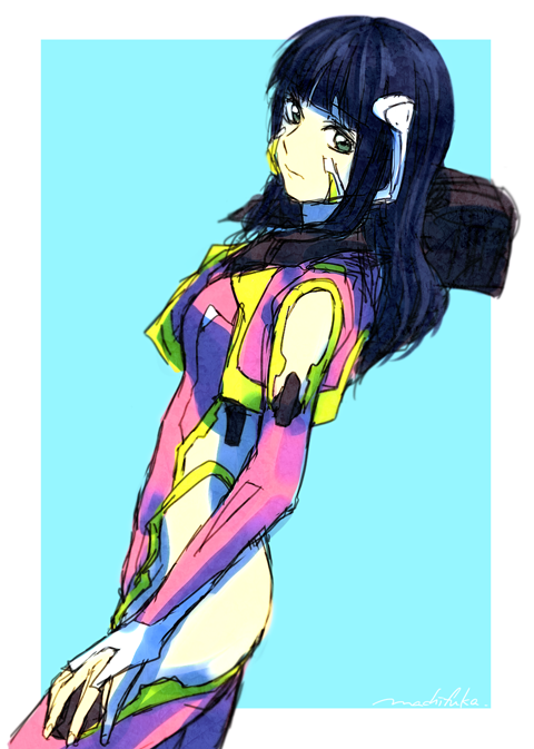 hazama shouko (soukyuu no fafner) drawn by machi_fuka