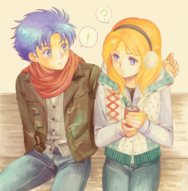 seabook arno and cecily fairchild (gundam and 1 more) drawn by amn0w0