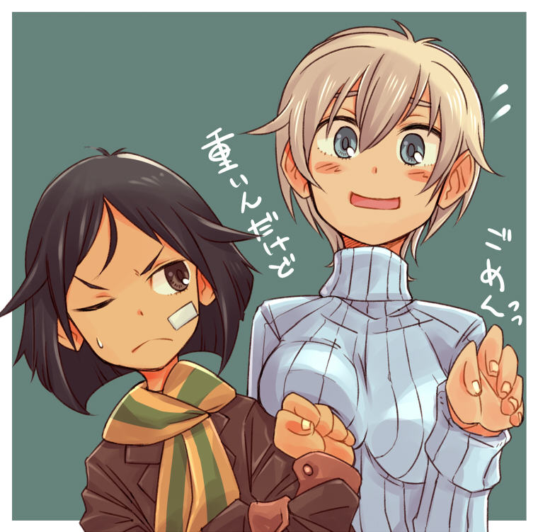 nikka edvardine katajainen and kanno naoe (world witches series and 1 more) drawn by suo_(sndrta2n)