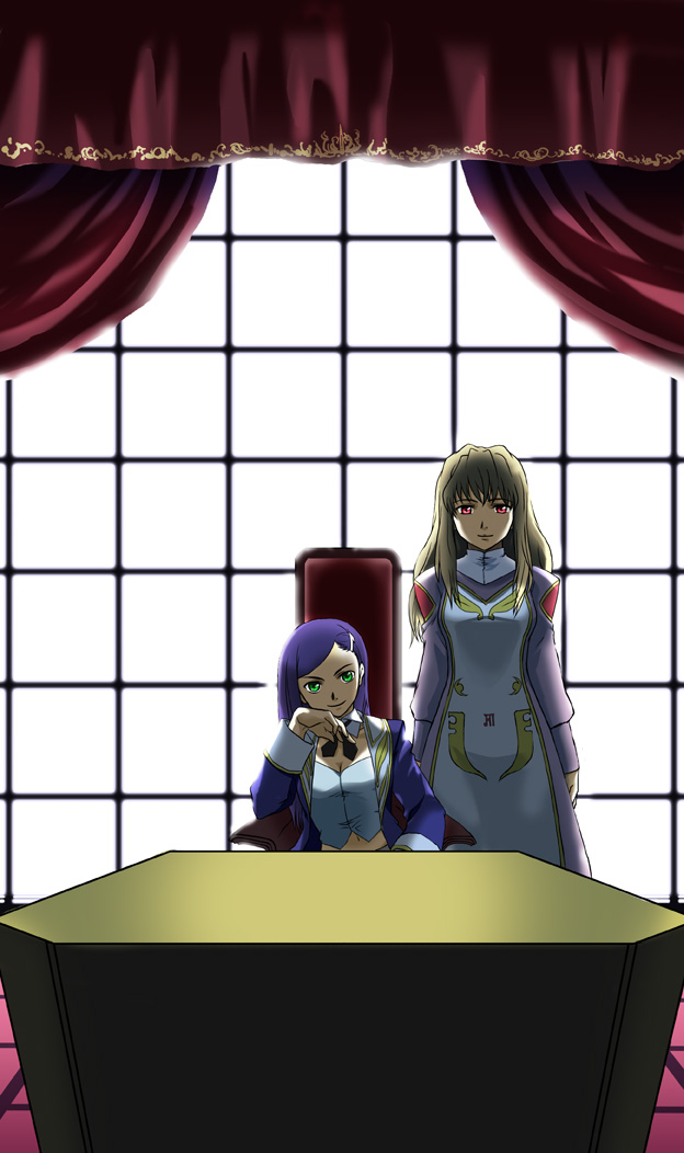 shizuru viola and natsuki kruger (my-otome) drawn by mura_(kiyohime)