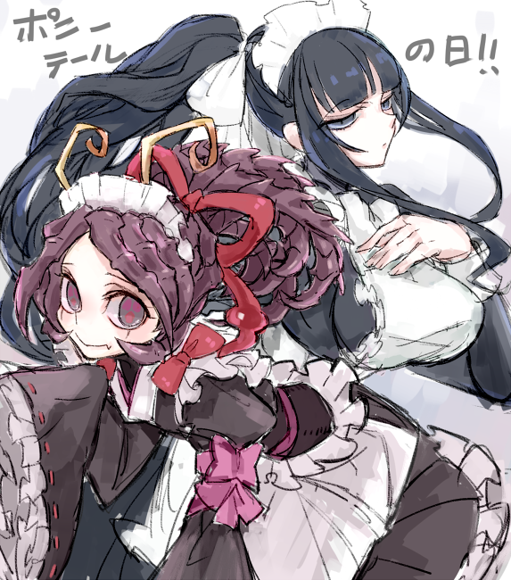 entoma vasilissa zeta and narberal gamma (overlord) drawn by notoro