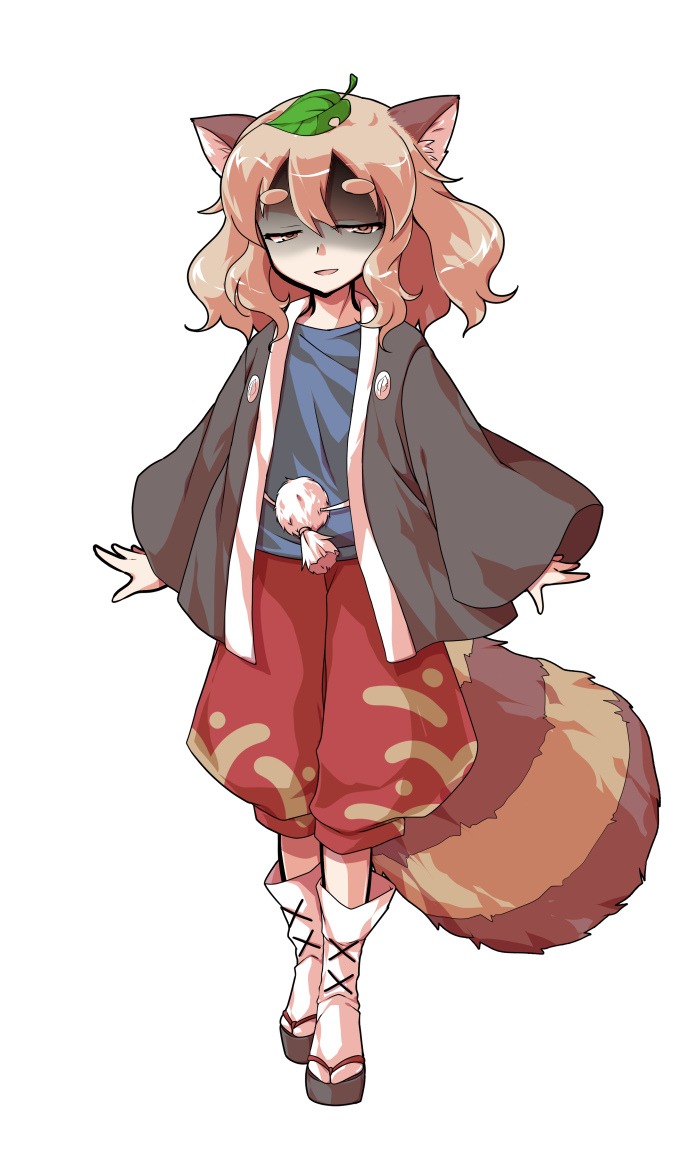 tanuki mob and slit-eyed tanuki (touhou) drawn by dairi