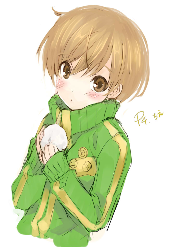 satonaka chie (persona and 1 more) drawn by miyako_(292822)