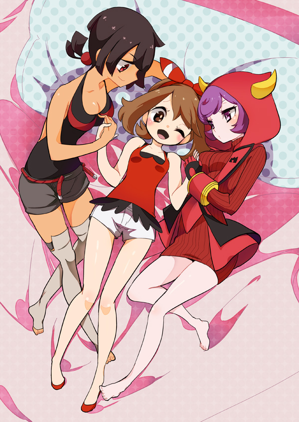 may, courtney, and zinnia (pokemon and 1 more) drawn by chorimokki