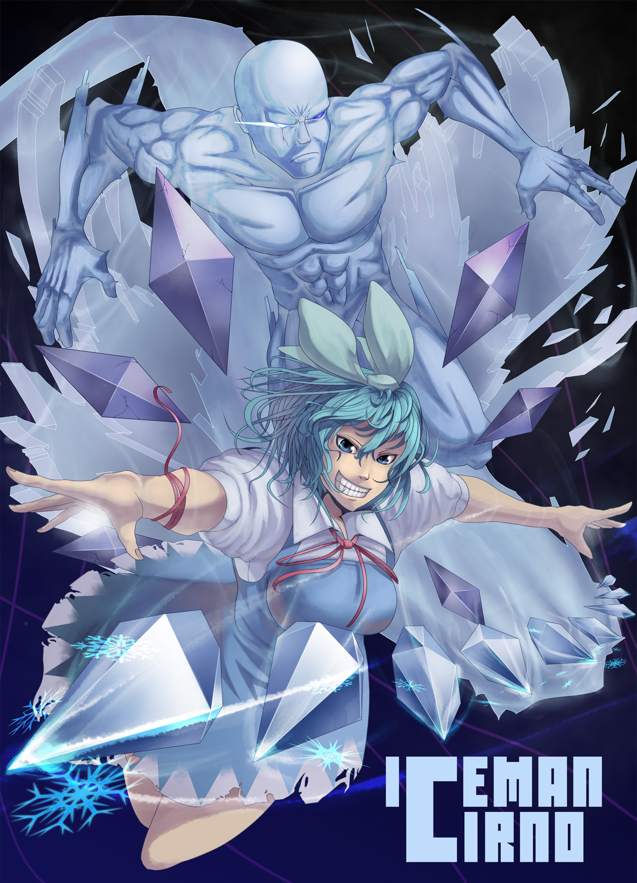 cirno and iceman (touhou and 2 more) drawn by shelly_(artist) | Danbooru