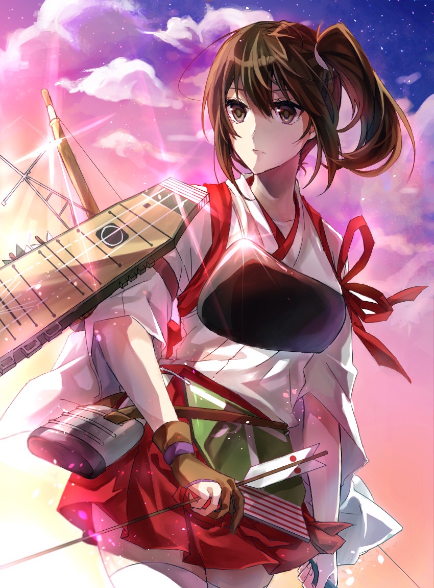 kaga and akagi (kantai collection) drawn by betti_(maron)
