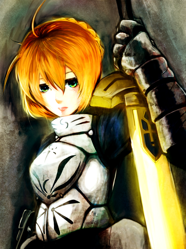 artoria pendragon and saber (fate and 1 more) drawn by otoufu_(otohow)