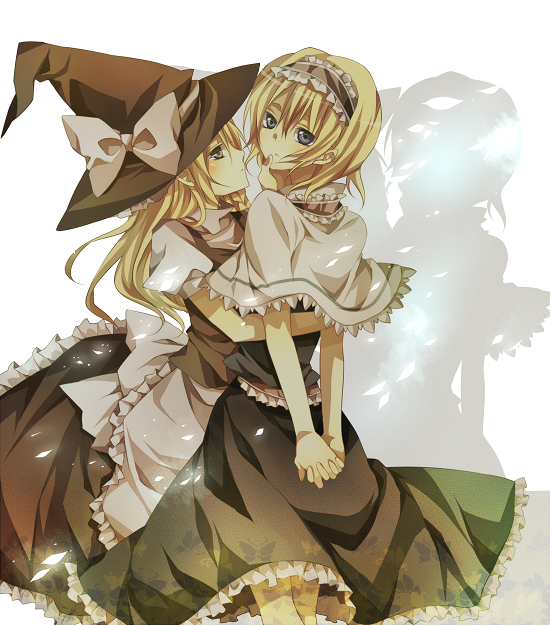 kirisame marisa and alice margatroid (touhou) drawn by tsukioka_tsukiho