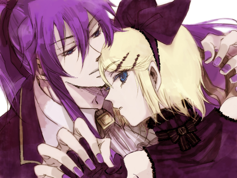 kagamine rin and kamui gakupo (vocaloid and 1 more) drawn by nia_(four_winds)