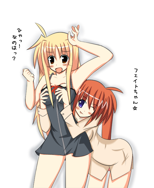 fate testarossa and takamachi nanoha (lyrical nanoha and 1 more)