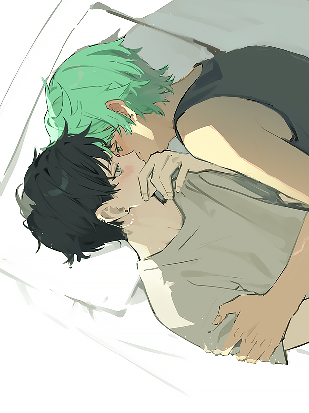cove holden and main character (our life: beginnings and always) drawn by ryuuieu