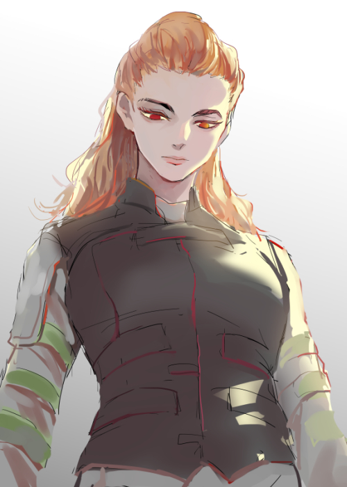 yelena belova (marvel and 2 more) drawn by shiba44469