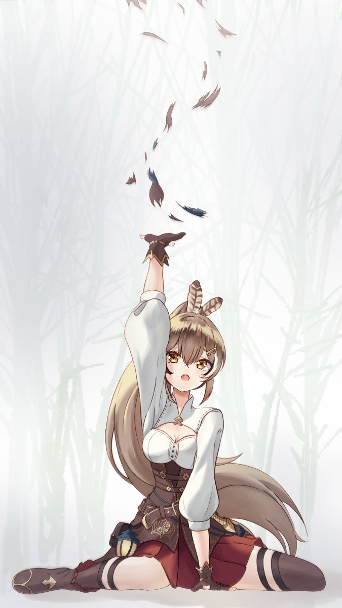 nanashi mumei and friend (hololive and 1 more) drawn by nogi_nagi