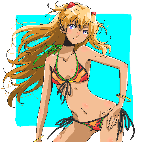 souryuu asuka langley (neon genesis evangelion) drawn by leomi_nag