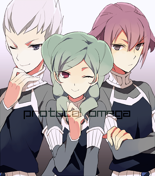 beta, alpha, and gamma (inazuma eleven and 2 more) drawn by tsukuyomi_03