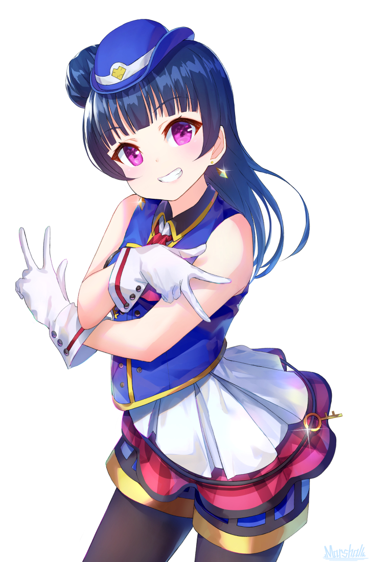 tsushima yoshiko (love live! and 1 more) drawn by marshall_(wahooo)