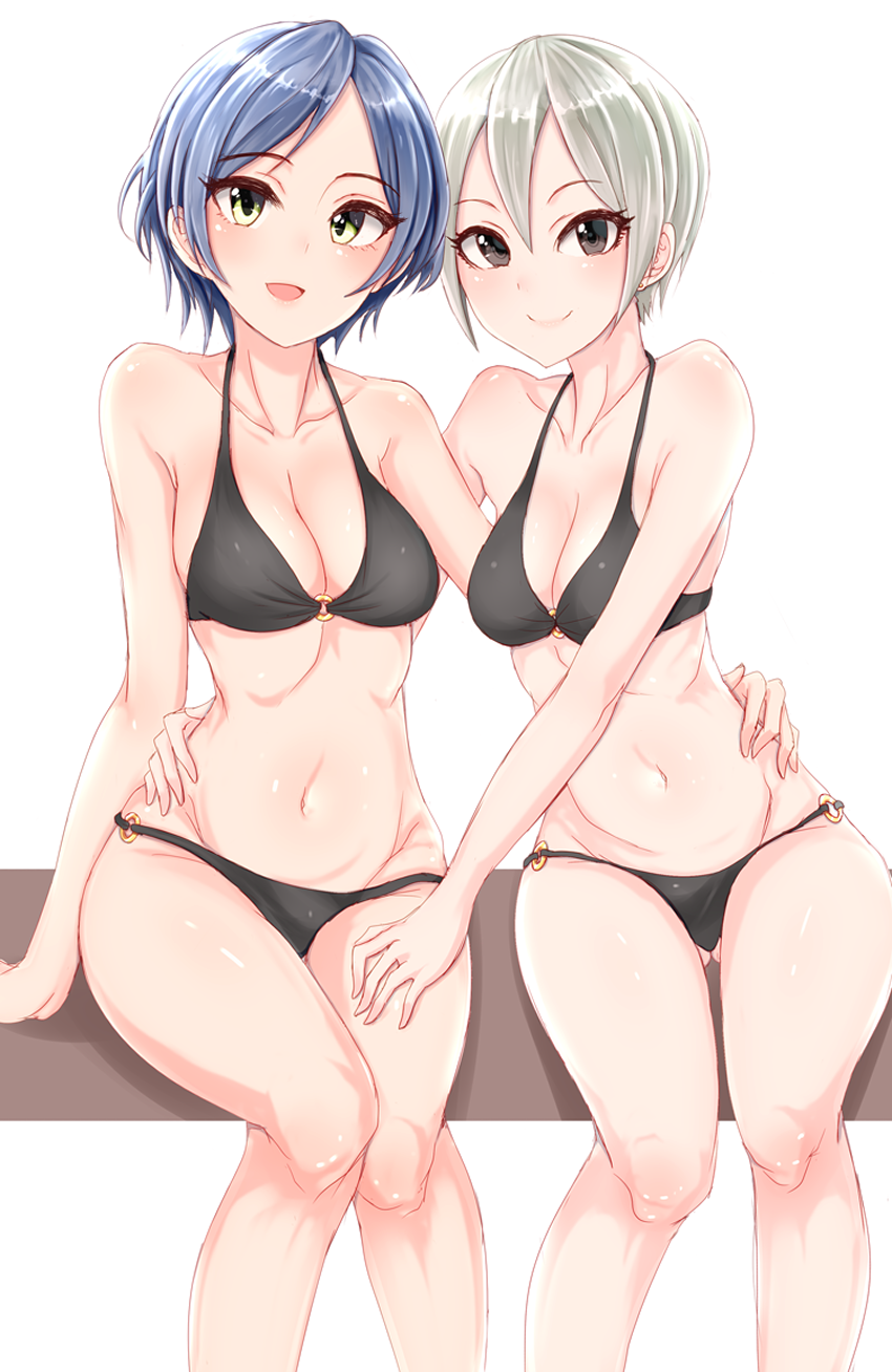 hayami kanade and shiomi syuko (idolmaster and 1 more) drawn by shirushiru_(saitou888)