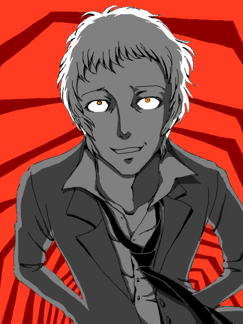 adachi tooru (persona and 1 more) drawn by mei_(tegaki)