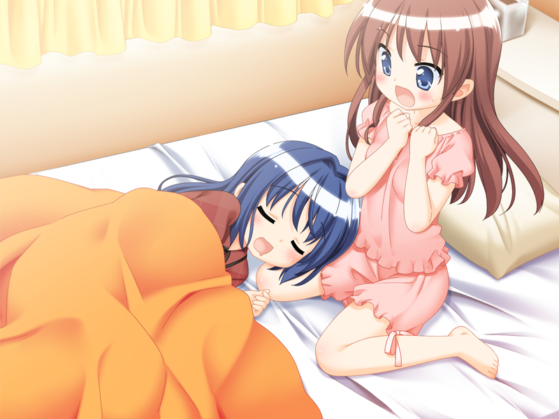 yuuki amane and hanemura kaori (sono hanabira ni kuchizuke wo and 1 more) drawn by kani_biimu