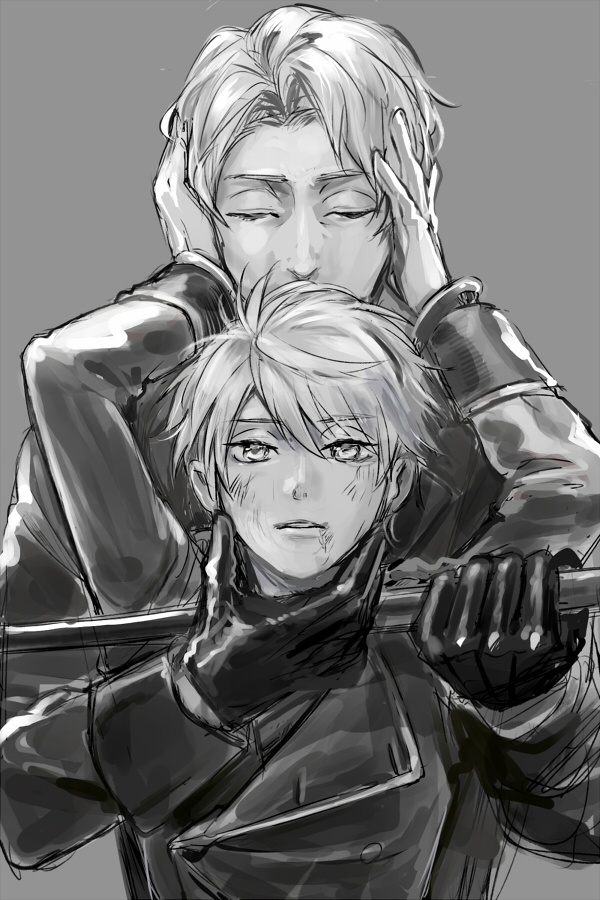 slaine troyard and cruhteo (aldnoah.zero) drawn by logi_bunbukucha
