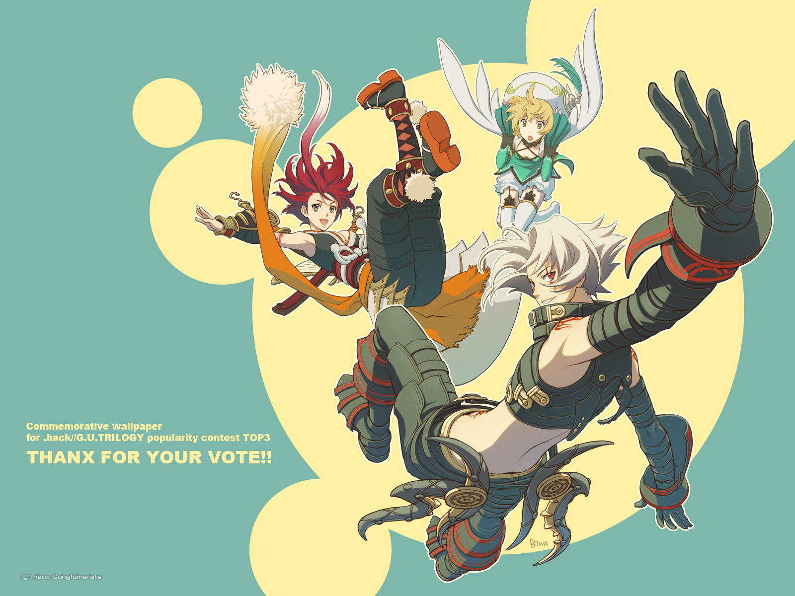 Haseo Alkaid And Atoli Hack And 1 More Drawn By Biwa Illustrator Danbooru