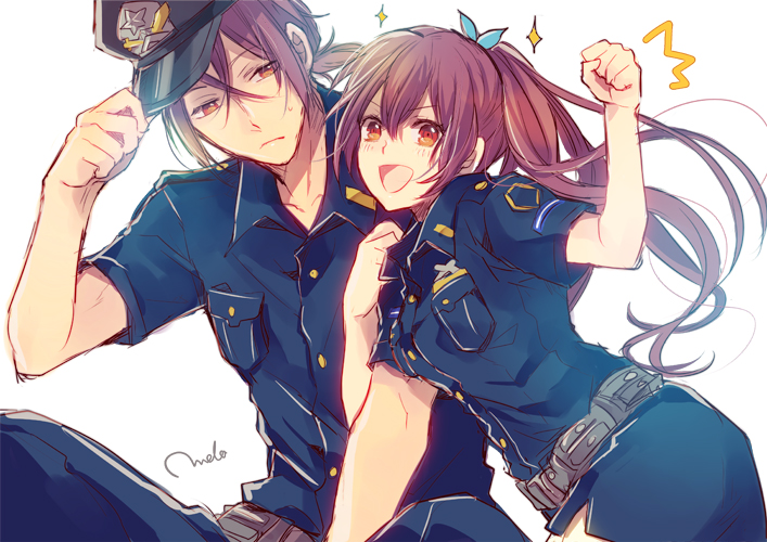 matsuoka rin and matsuoka gou (free!) drawn by melo_(m_0514)