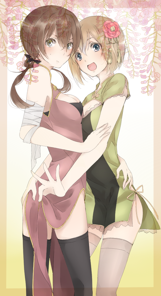 erica hartmann and gertrud barkhorn (world witches series and 1 more) drawn by saki_hajime