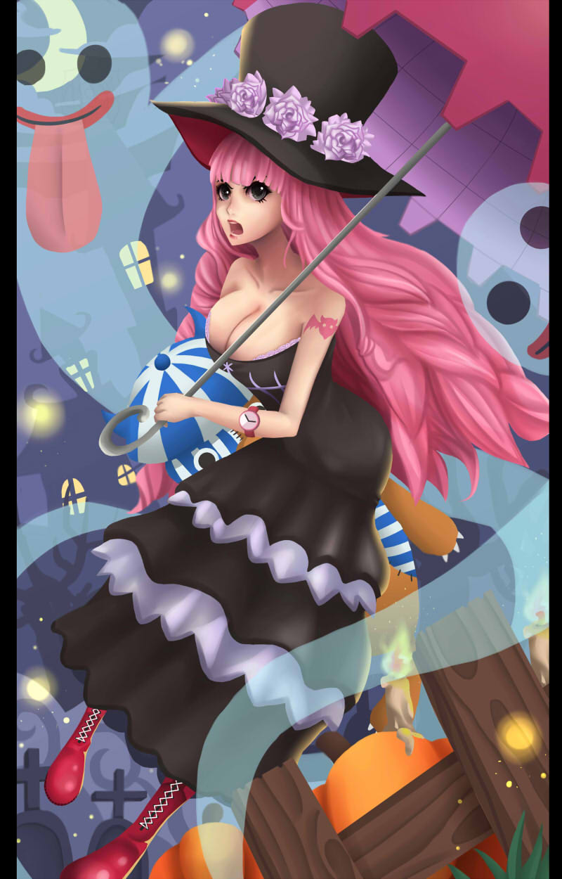 perona and kumacy (one piece) drawn by ari_rayoko
