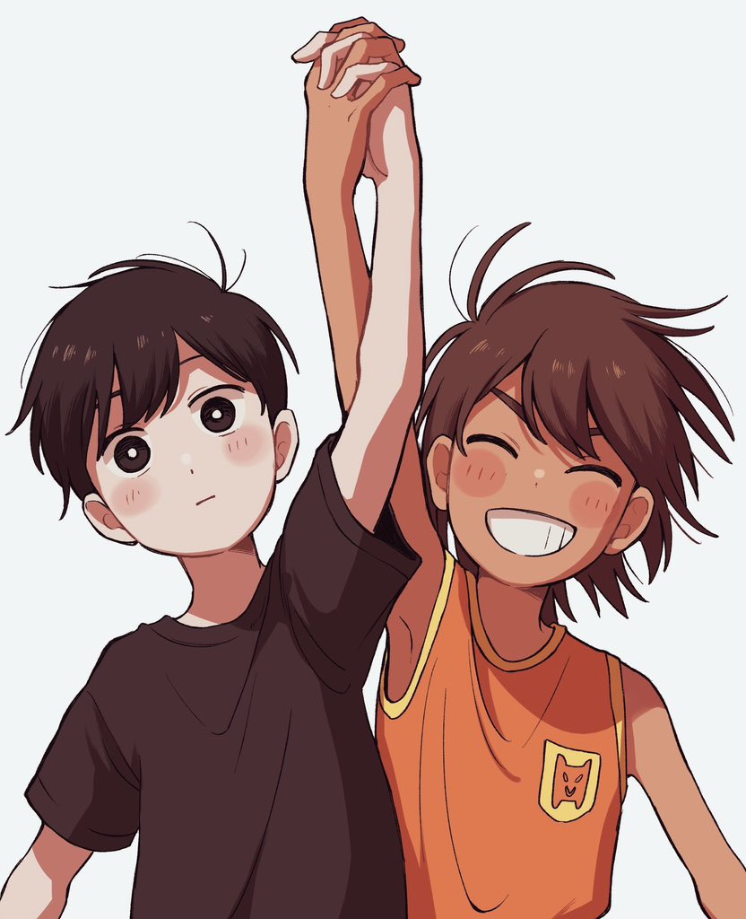 sunny and kel (omori) drawn by k_toast