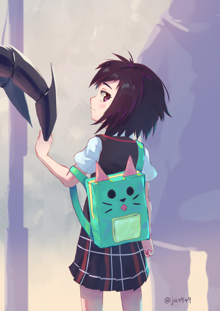 peni parker and sp//dr (marvel and 3 more) drawn by nzz