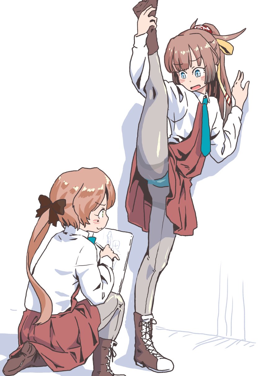 akigumo and kazagumo (kantai collection) drawn by kisei_mt