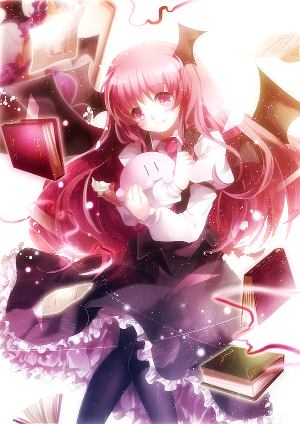 koakuma and kirby (touhou and 1 more) drawn by aquamarine
