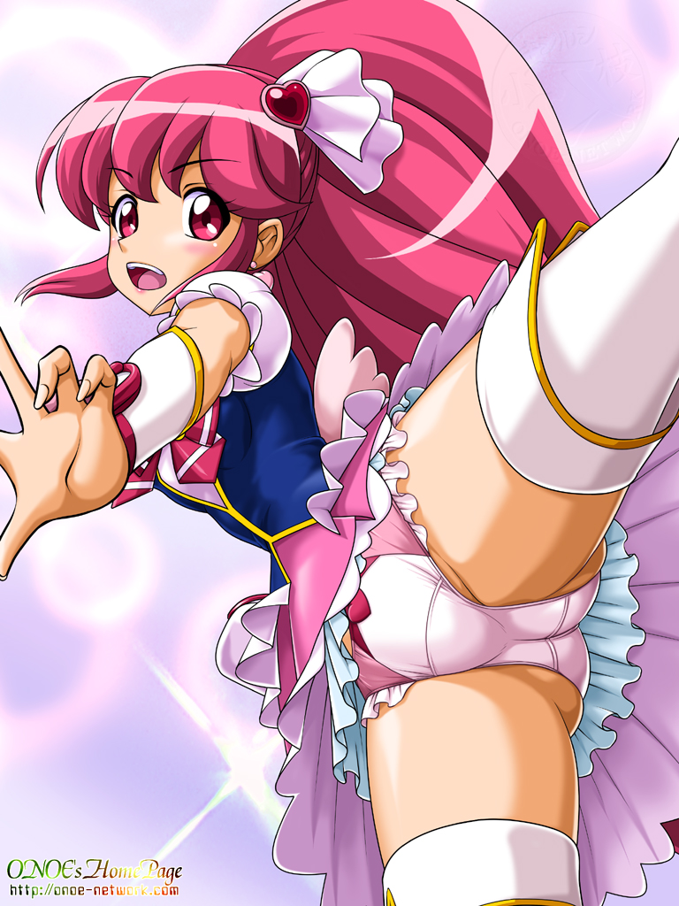 aino megumi and cure lovely (precure and 1 more) drawn by onoe