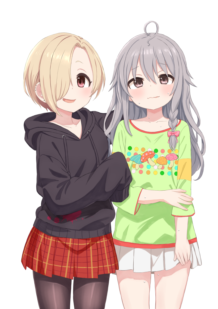 shirasaka koume and hoshi syoko (idolmaster and 1 more) drawn by hues_sunk