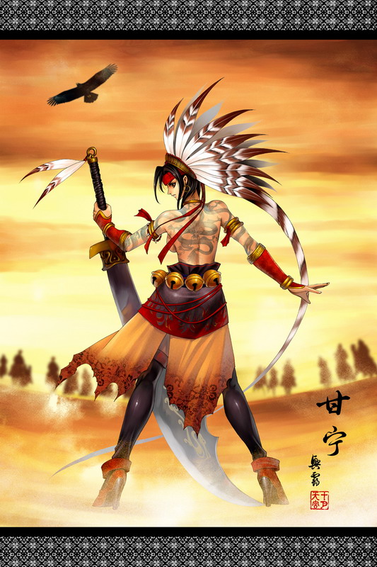 gan ning (shin sangoku musou and 1 more) drawn by shiyue_tiangong