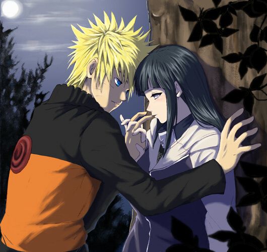 uzumaki naruto and hyuuga hinata (naruto and 1 more) drawn by keroyon-jima