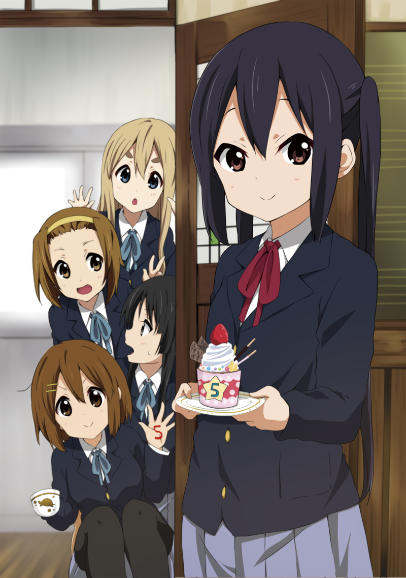 akiyama mio, nakano azusa, hirasawa yui, tainaka ritsu, and kotobuki tsumugi (k-on!) drawn by ragho_no_erika