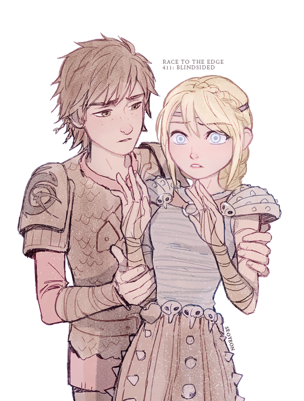 astrid hofferson and hiccup horrendous haddock iii (how to train your dragon and 1 more) drawn by seoyeon