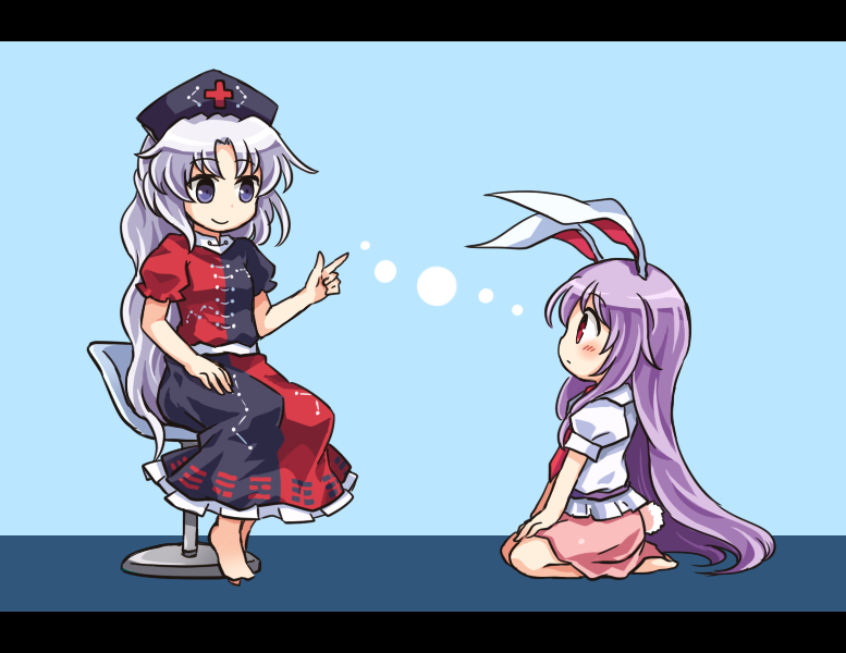 reisen udongein inaba and yagokoro eirin (touhou) drawn by pote_(ptkan)