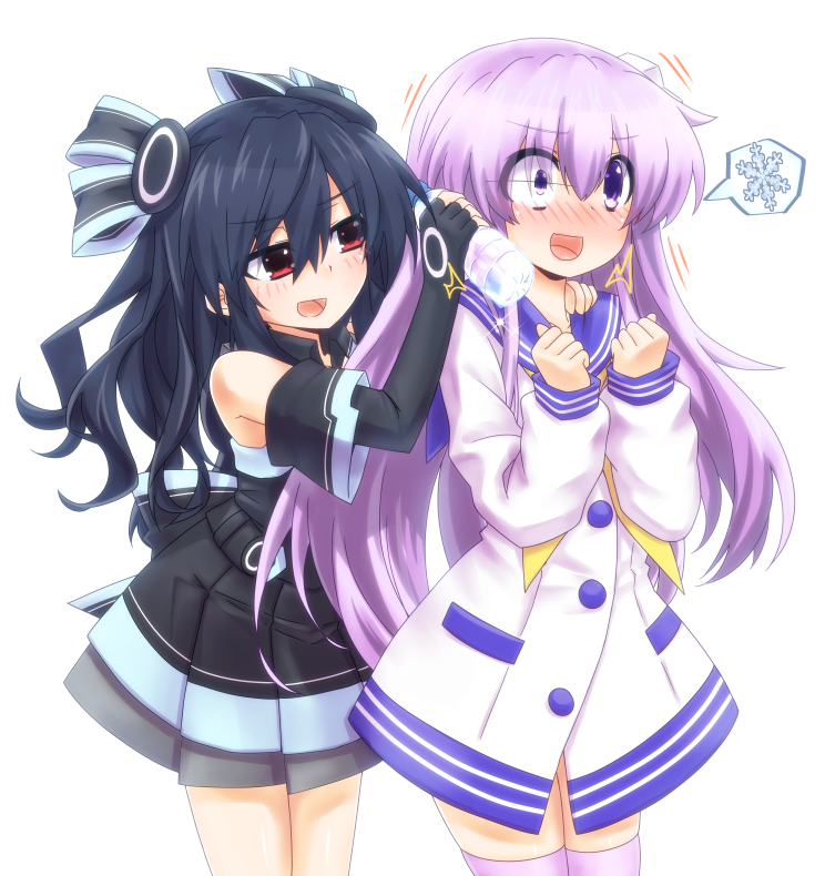 nepgear and uni (neptune) drawn by mizunashi_(second_run)